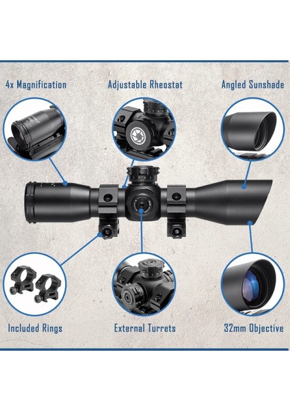 Contour 4X32 Ir Mıl Dot Tüfek Dürbünü indirimleri