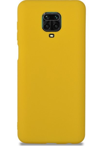 Xiaomi Redmi Note 9 Pro Kılıf Kamera Korumalı Premier Silikon Kapak - Sarı