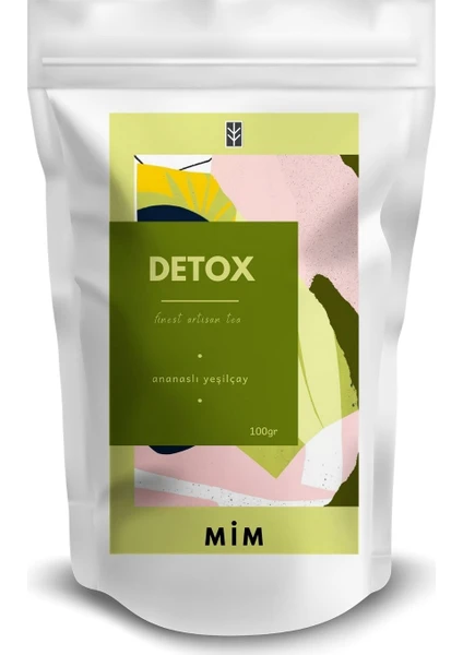 Mim Tea Detox Tea-Ananaslı Yeşil Çay 100 gr