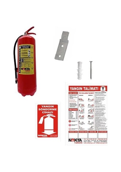 Yangın 12 kg Köpüklü Yangın Tüpü Ruhsata Uygun 4 Yıl Garantili