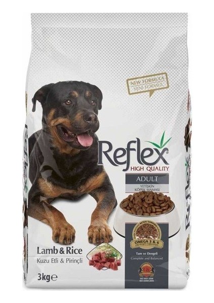 Reflex Plus Kuzu + Pirinçli Yetişkin Köpek Orta-Büyük Irk 3 kg