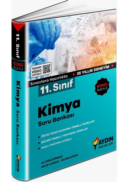 Aydın Yayınları 11. Sınıf Kimya Soru Bankası - 11. Sınıf Kimya Yaprak Test - 10 Deneme fiyatları