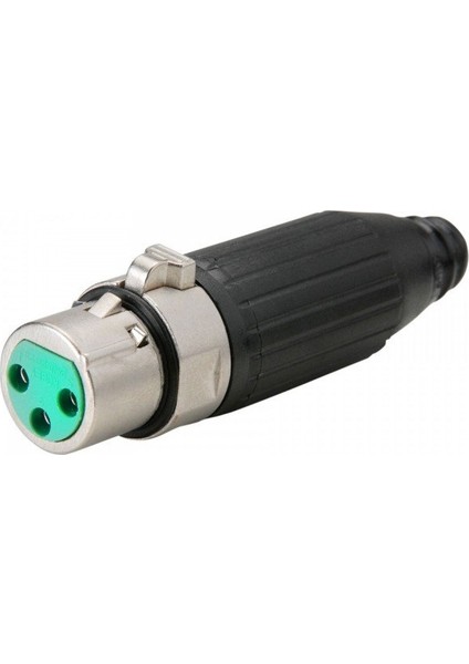 AAA3FPZ Xlr Dişi 3-Pin Siyah Plastik Kapak Konnektör 10’lu Paket