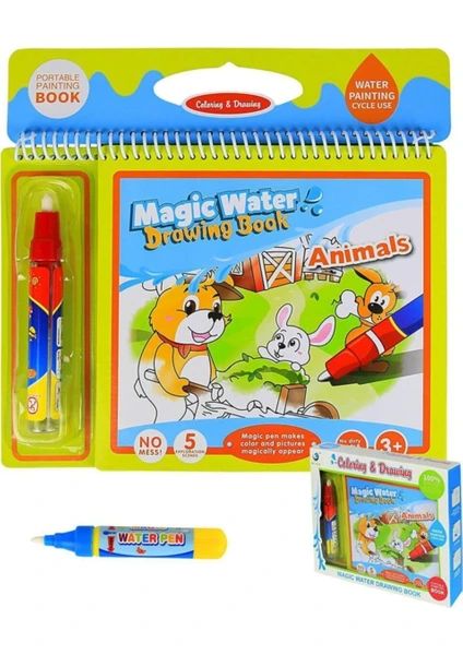 Mofy Baby Magic Water Sihirli Boyama Kitabı Hayvanlar