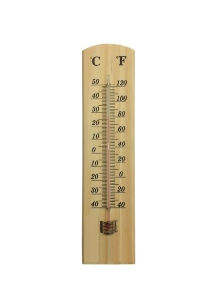 Ahşap Büyük Boy Termometre Oda Sıcaklık Ölçer 3,5 x 20 cm