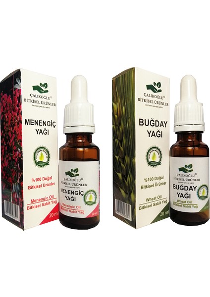 Menengiç Yağı Buğday Yağı 2'li Avantaj Paketi 20 ml