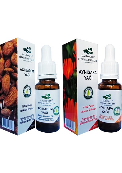 Acı Badem Yağı Aynısefa Yağı 2'li Avantaj Paketi 20 ml