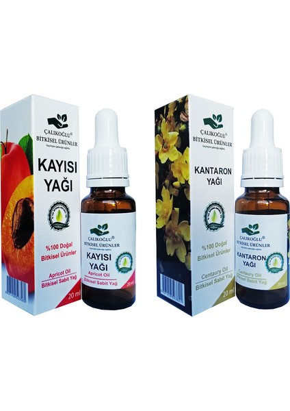 Kayısı Yağı Kantaron Yağı 2'li Avantaj Paketi 20 ml