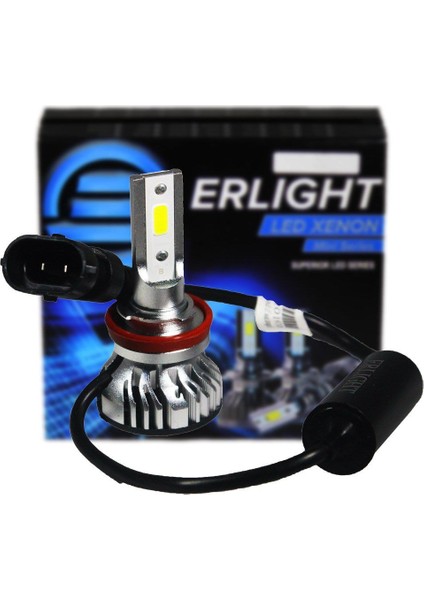 Erlight H3 Mini LED Xenon Yeni Nesil Şimşek Etkili Beyaz LED Far