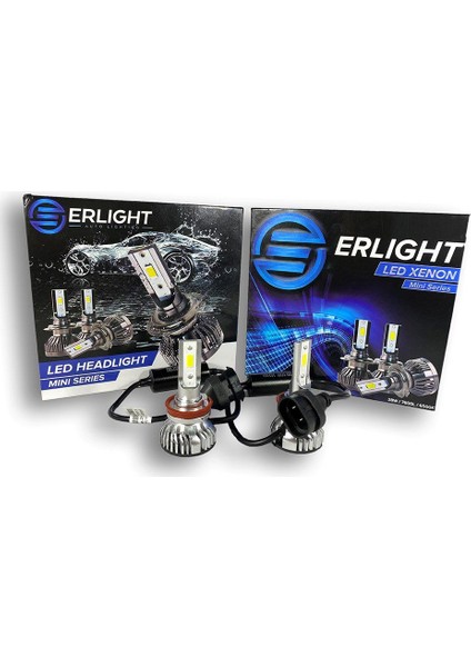Erlight H3 Mini LED Xenon Yeni Nesil Şimşek Etkili Beyaz LED Far