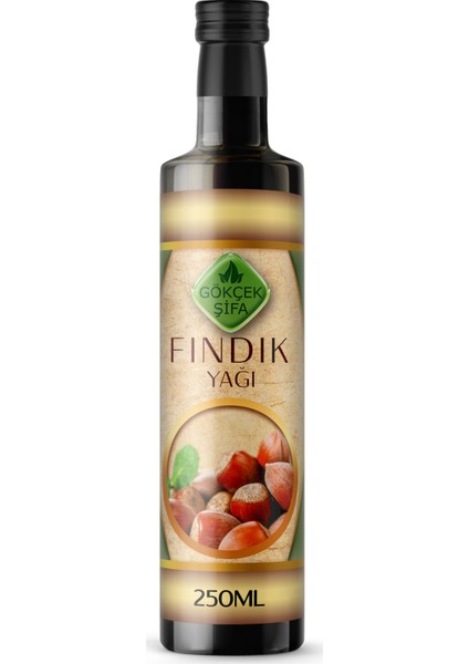 %100 Doğal Bitkisel Fındık Yağı 250 ml.