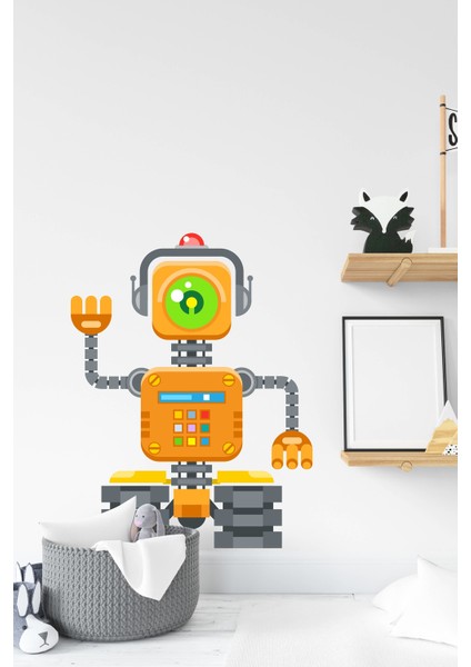 Robot Adam Sticker-Çocuk Bebek Odası Sticker