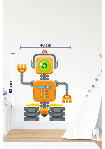 Robot Adam Sticker-Çocuk Bebek Odası Sticker modelleri