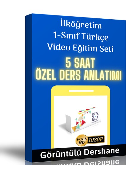 İlköğretim 1. Sınıf Türkçe Görüntülü Eğitim Seti