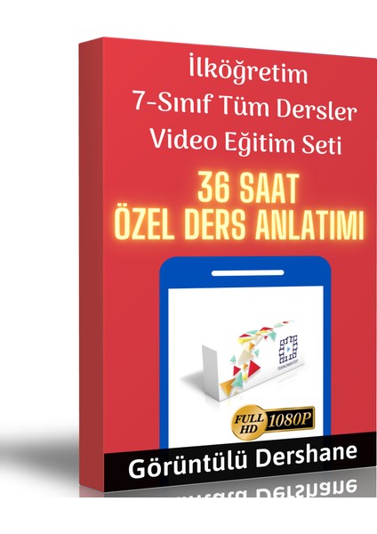 İlköğretim 7. Sınıf Tüm Dersler Görüntülü Eğitim Seti