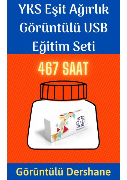 2025 YKS Eşit Ağırlık Görüntülü USB Eğitim Seti