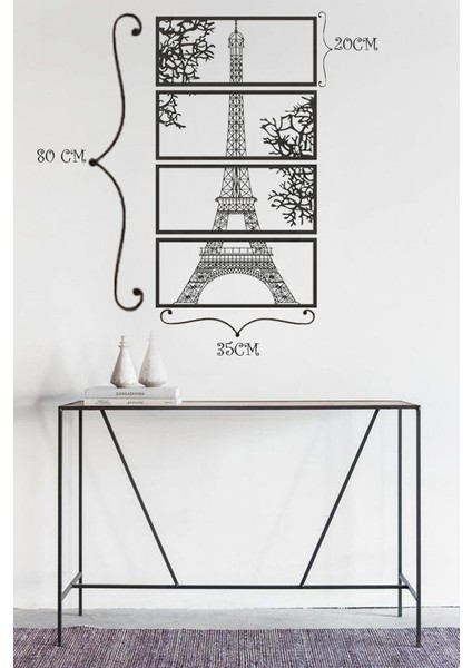 Eyfel Kulesi 4 Parça Duvar Tablosu indirimleri