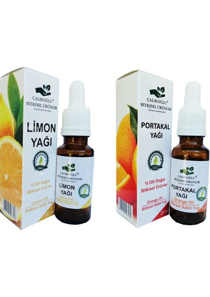 Portakal Yağı + Limon Yağı Avantaj Paketi 2 x 20 ml