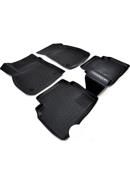 Audi Q2 Paspas 3D Havuzlu Oto Paspas Siyah 2015 Sonrası