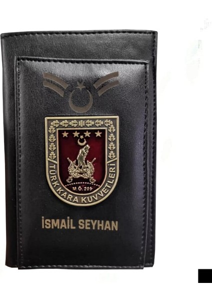 Kişiye Özel Rütbeli Kara Kuvvetleri Kalemlikli Not Defteri Cüzdan