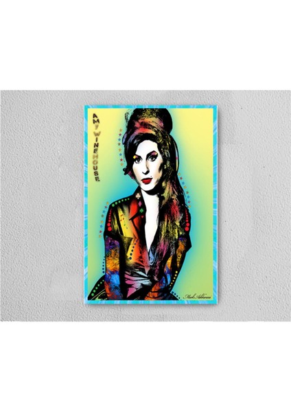 Amy 3 Retro Vintage Ahşap Poster Tablo