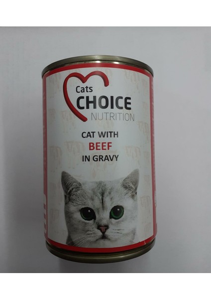 Cat Choice Sığır Etli (Beef) Kedi Konservesi 400 gr