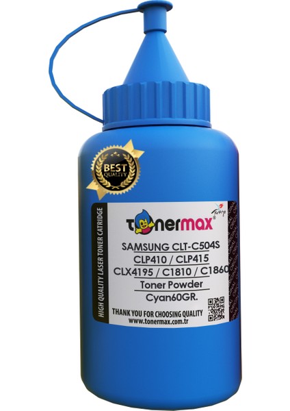 Samsung CLT-C504S Toner Tozu Mavi/ CLP-410 / CLP-415 / CLX-4100 / CLX-4195 / C1860 / C1810
