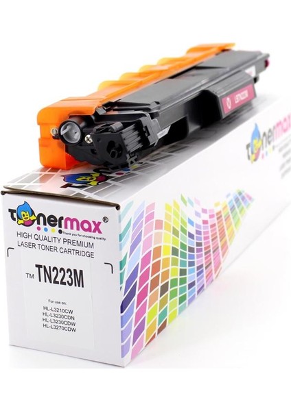 Brother TN223 /TN227 Kırmızı Muadil Toneri - Çipli / HL-L3210 / L3230 / L3270 / L3290 / MFC-L3710 / L3750 / L3770 modelleri