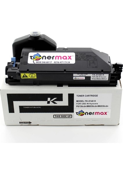 Kyocera TK-5140 Bk / M6030 / M6530 / P6130 Siyah Muadil Toneri modelleri