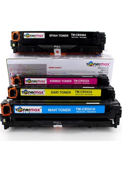 HP 125A Muadil Toner Set / CP1215 / CP1515 / CM1312 / CB540A modelleri
