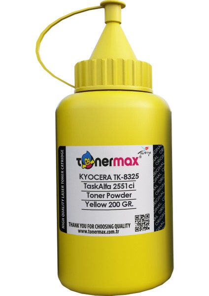 Kyocera Mita TK-8325 Sarı Toner Tozu/ Taskalfa 2551CI