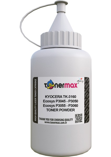 Kyocera TK-3160 Toner Tozu 250gr/ P3045DN / P3050DN / P3055DN / P3060DN