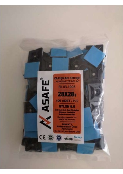 28X28 Yapışkan Kroşe EK031003 (100 Adet)