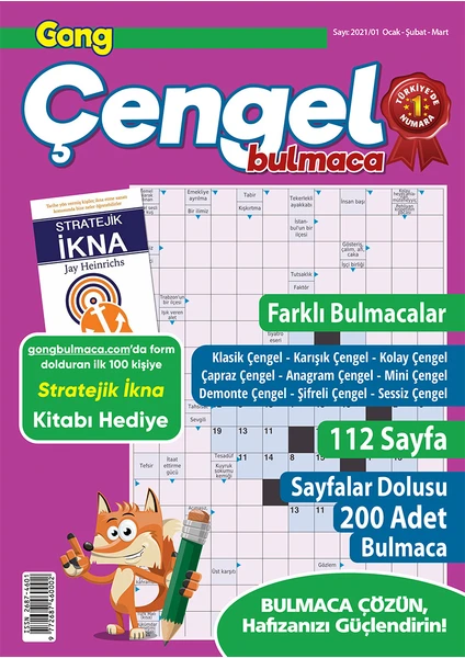 Gong Çengel Bulmaca 2021/01