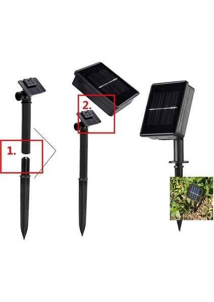 6 m Ipli Solar Güneş Enerjili Bahçe Işığı 30 LED Ampullü fırsatları