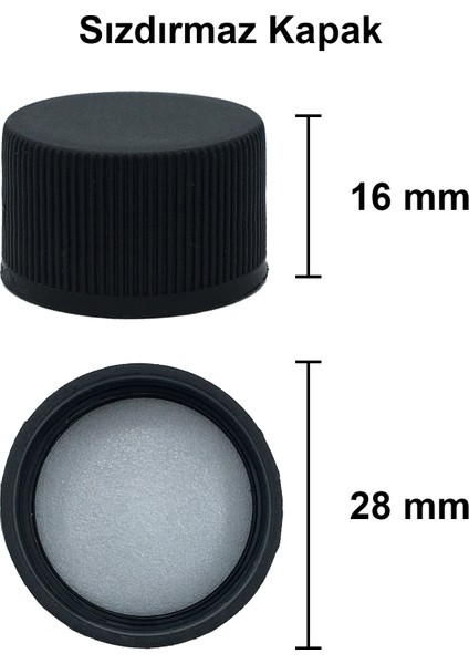 750 cc Şeffaf Standart Sızdırmaz Kapaklı ve Kapüşonlu 750 ml Yuvarlak Cam Şişe 1 Adet