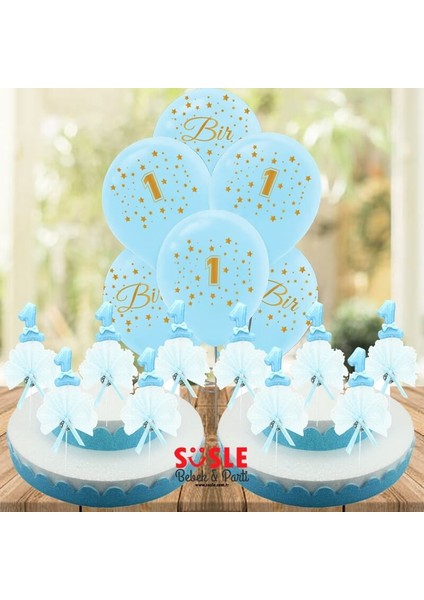 1 Yaş Lavantalı Çubuk Süs, Mavi, 30 Adet fırsatları