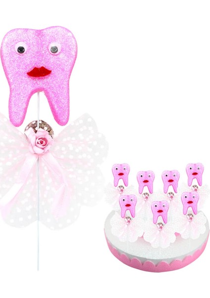 Diş Buğdayı Lavantalı Çubuk Süs, Pembe, 30 Adet