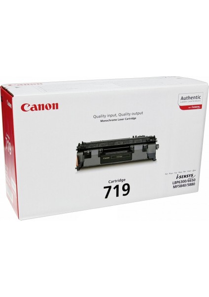 719 Toner - Canon CRG719 Siyah Toner