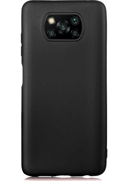 Xiaomi Poco X3 / Poco X3 Pro Kılıf Klasik Mat Renkli Yumuşak Premier Silikon Siyah