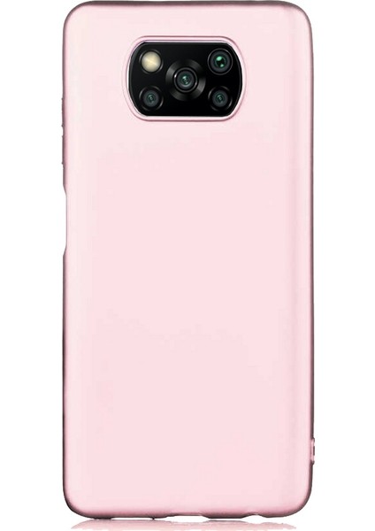 Xiaomi Poco X3 / Poco X3 Pro Kılıf Klasik Mat Renkli Yumuşak Premier Silikon Rose Gold