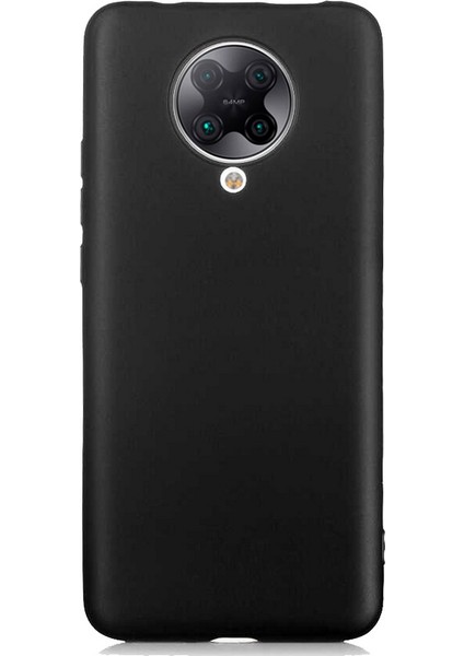 Xiaomi Poco F2 Pro Kılıf Klasik Mat Renkli Yumuşak Premier Silikon Siyah