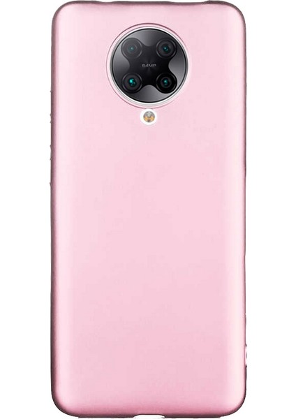Xiaomi Poco F2 Pro Kılıf Klasik Mat Renkli Yumuşak Premier Silikon Rose Gold