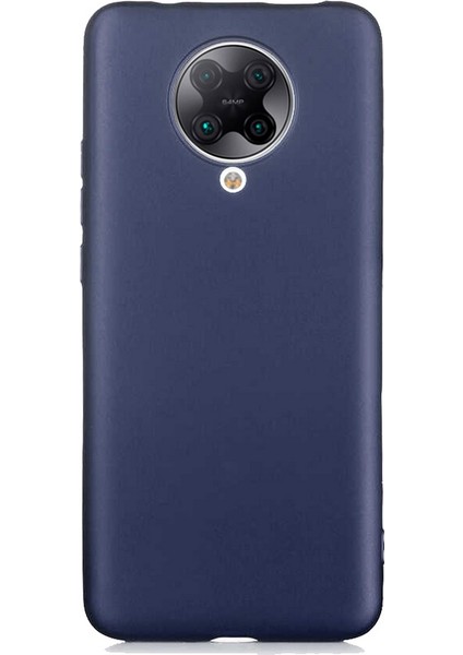 Xiaomi Poco F2 Pro Kılıf Klasik Mat Renkli Yumuşak Premier Silikon Lacivert