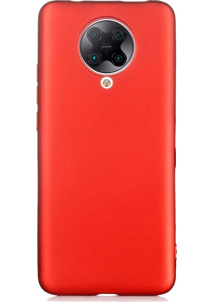 Xiaomi Poco F2 Pro Kılıf Klasik Mat Renkli Yumuşak Premier Silikon Kırmızı