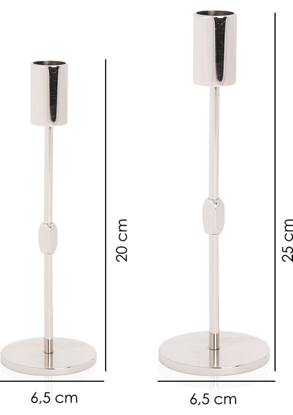 Pirinç Silindir Şamdan Paris Ikili Set modelleri