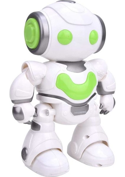Uzaktan Kumandalı Işıklı Müzikli Dans Eden Akıllı Robot Yeşil A7367-J608-2