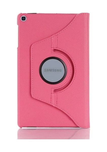 Gogo Samsung P610 P615 P617 S6 Lite 360 Derece Döner Standlı Kılıf + Tablet Tutucu Pembe