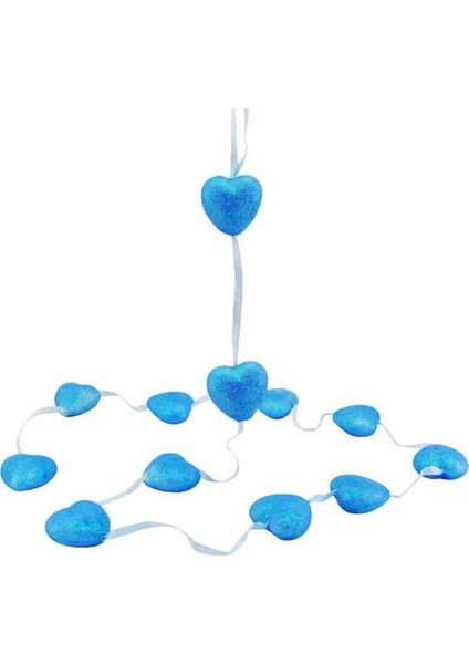 12' Li Sarkıt Kalp Süs - 160 cm - Mavi