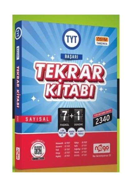 TYT Tekrar Kitabı - Sayısal 2126 Soru